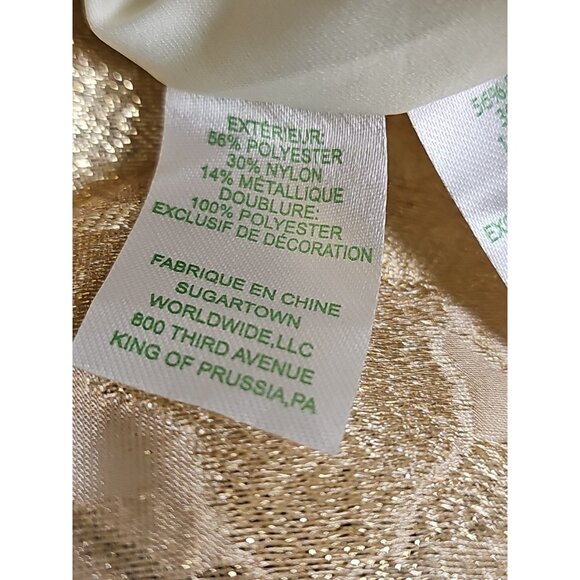 Lilly Pulitzer Valli Floral Gold Dress Size 4 Organza Brocade Sheath - Picture 7 of 9